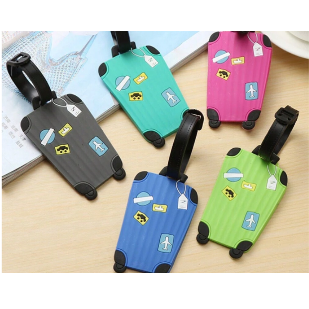 Suitcase-Style Luggage Tags – Waterproof, Durable & Stylish!