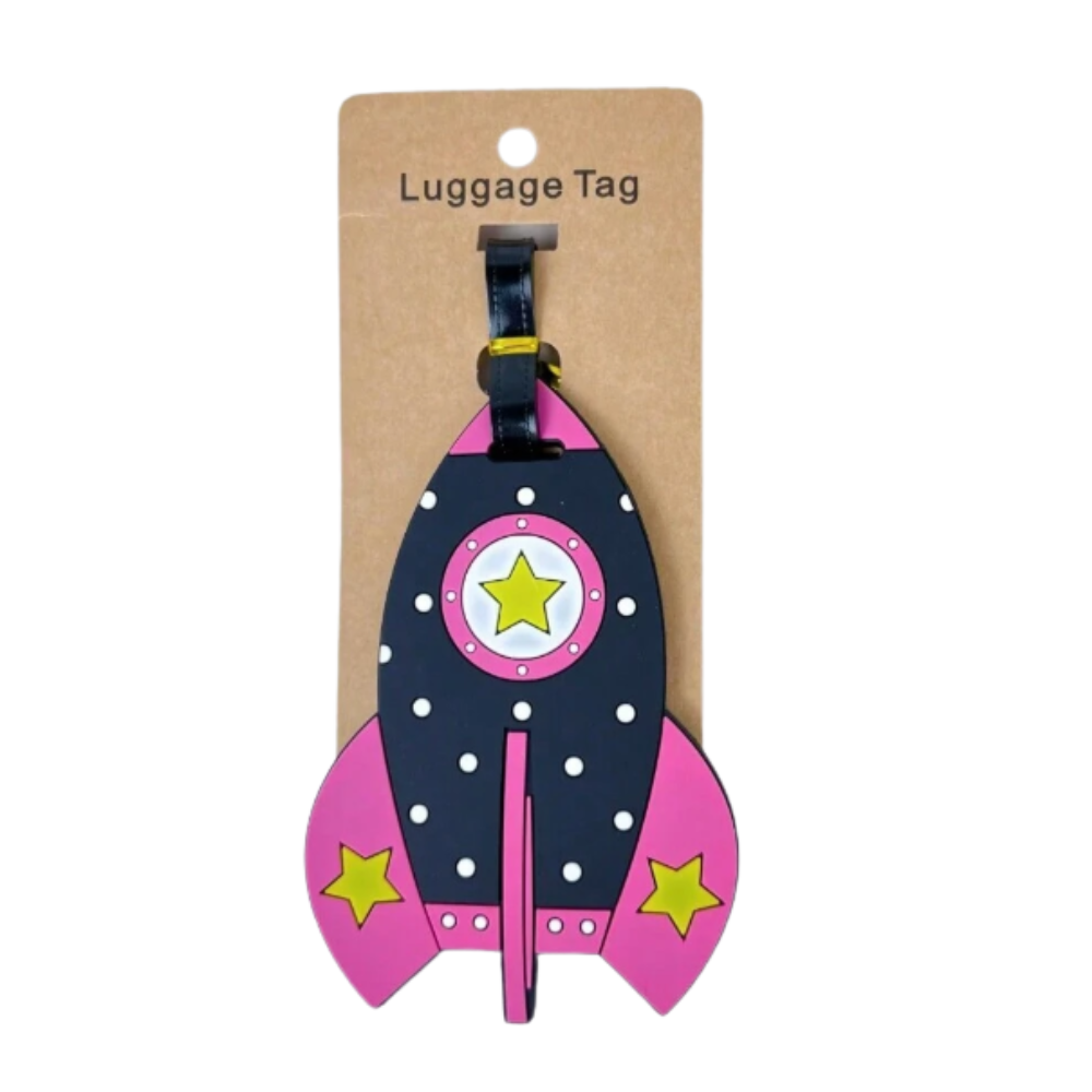 Double-Sided Silicone Luggage Tags – Fun, Durable & Waterproof!
