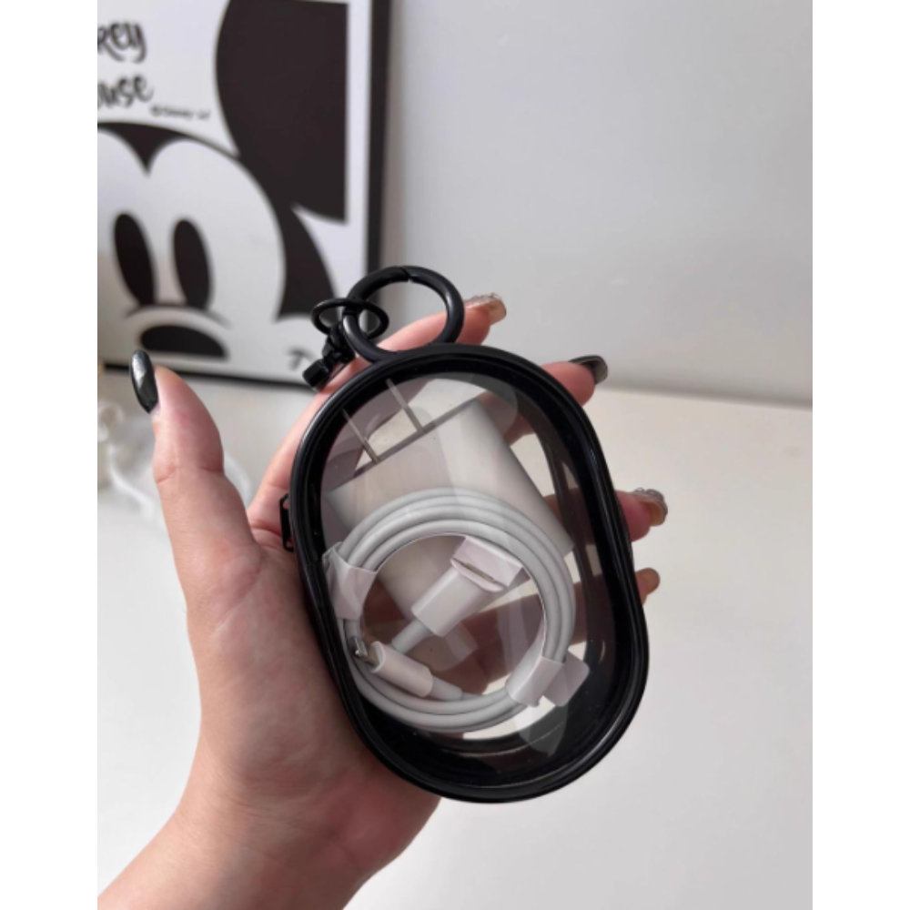 Portable Transparent Waterproof Zipper Pouch β Compact & Multi-Function Organizer