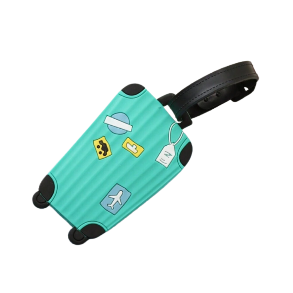 Suitcase-Style Luggage Tags – Waterproof, Durable & Stylish!