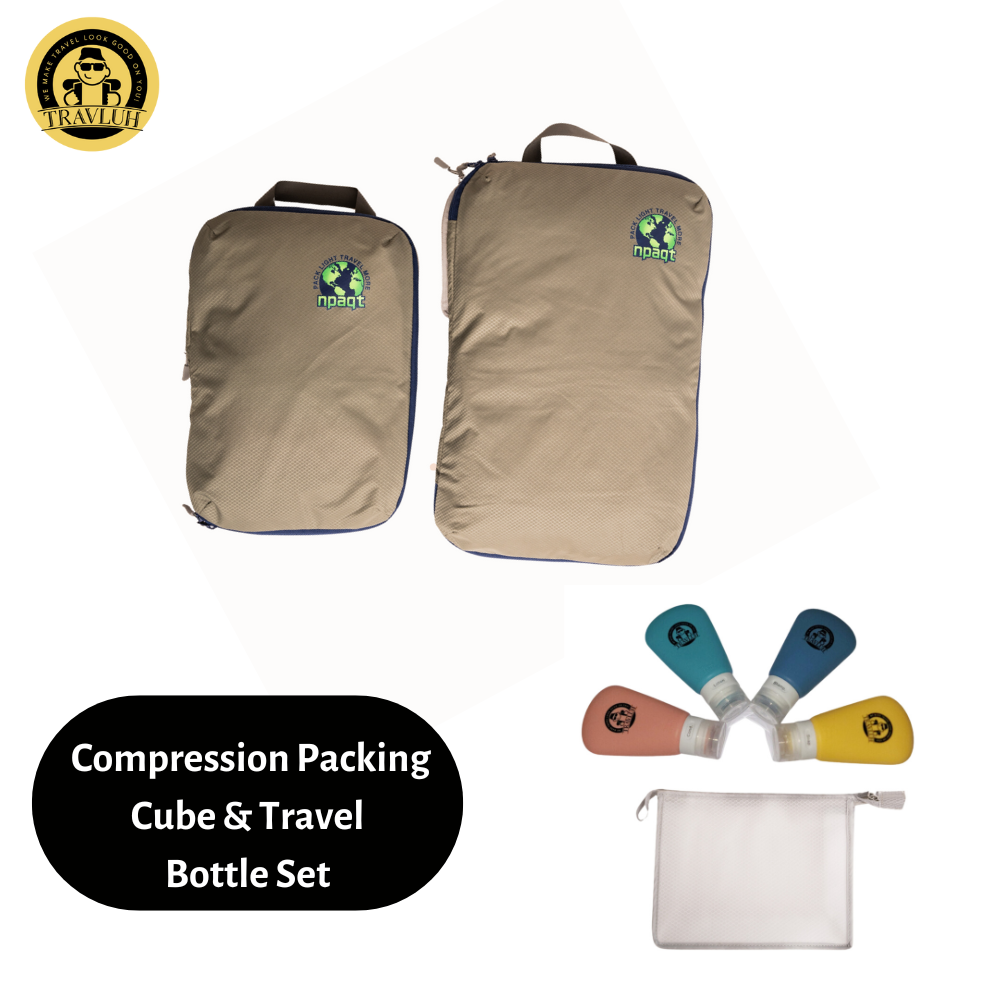 Packing Cube and Travel Bottle Set